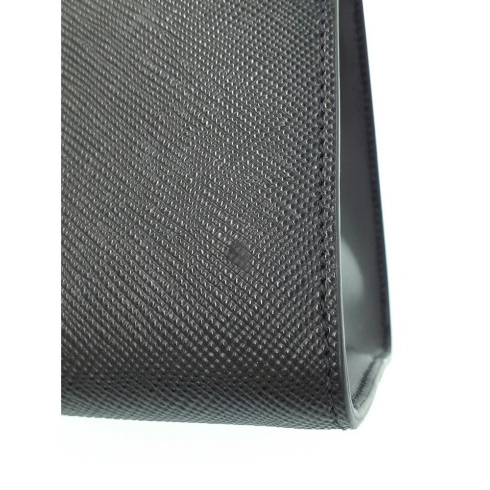 PRADA Monochrome Saffiano Leather Bag Leather Black - Picture 4 of 9